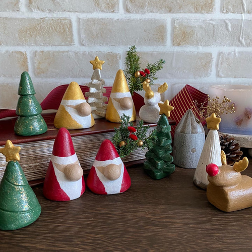 トナカイの置き物 クリスマスツリー kometobi 通販 15021714｜Creema