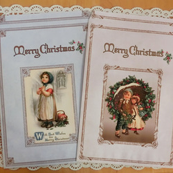 アンティーク風クリスマスギフト袋セット　No.2　Lサイズ 3枚目の画像