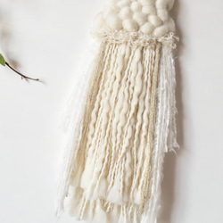[獨一無二的物品] 浮木編織的掛毯“白夜”。 第3張的照片