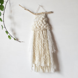[獨一無二的物品] 浮木編織的掛毯“白夜”。 第5張的照片