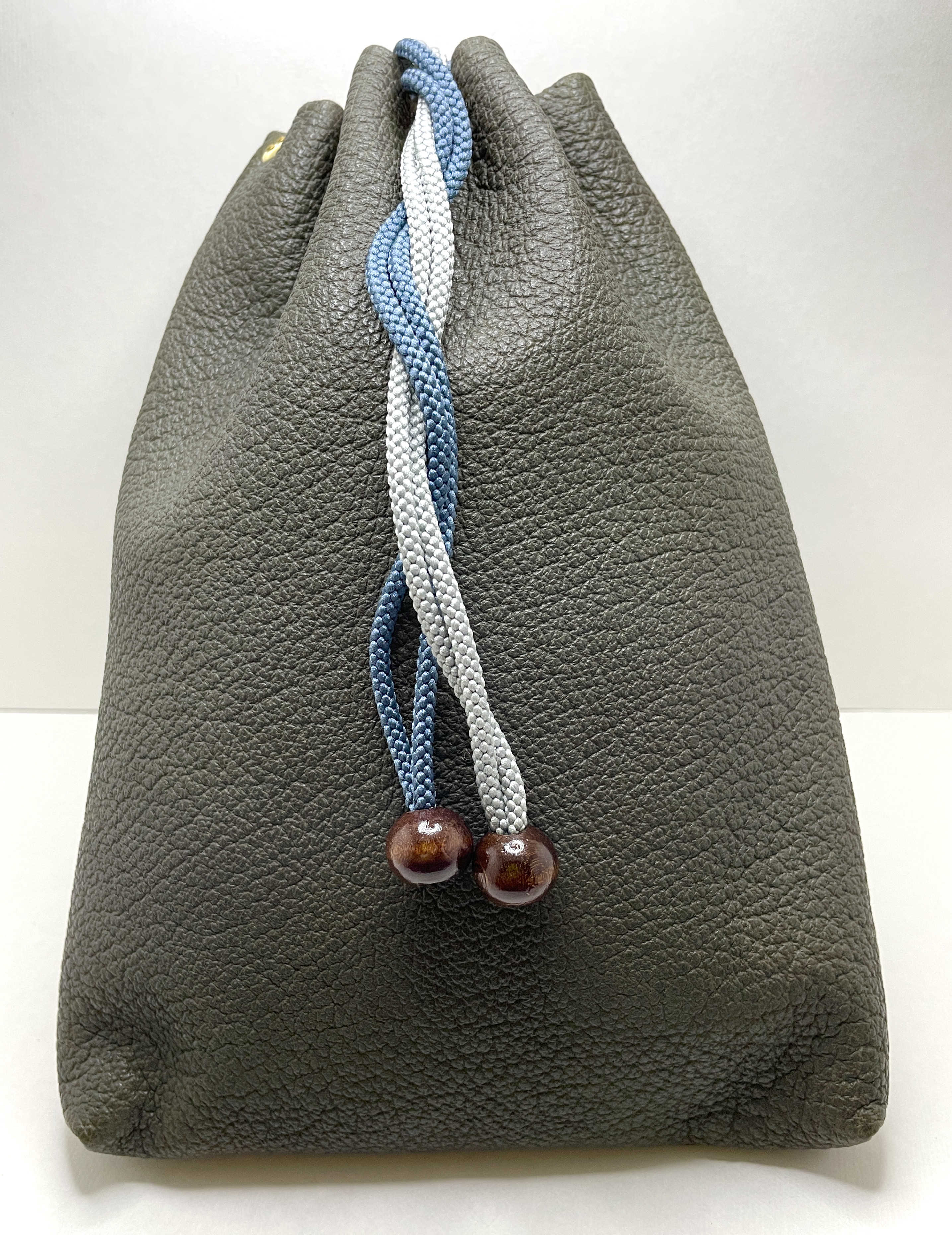 #合財袋　#合切袋　#信玄袋　#巾着袋　　　　　#天然皮革　#DAME=MUTU #damemutu 12,000円