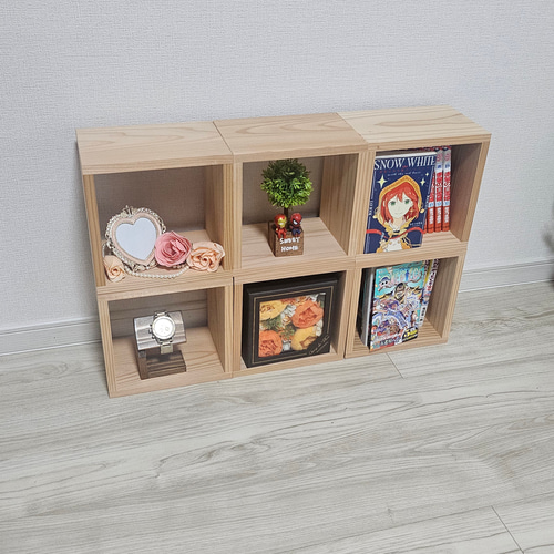 新塗装誕生！ウレタンニス塗装！つあありクリア！】キューブボックス