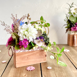 フラワーアレンジメント 造花 ハンドメイド 貴方の元へ フラワーアレンジメント 造花 ハンドメイド 貴方の元へ