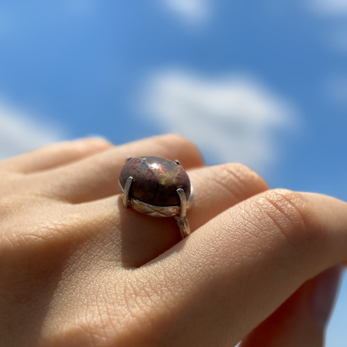 カンテラオパール&シルバーリング 指輪・リング kalm jewelry 通販