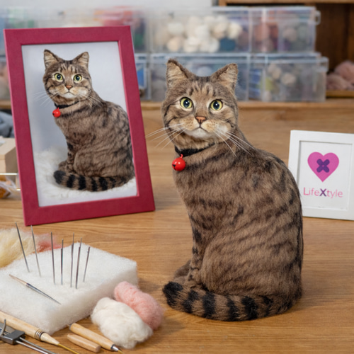 羊毛フェルト 猫 リアル オーダーメイド｜うちの子 再現ドール 羊毛