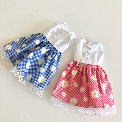リカちゃん 服 ワンピース 花柄 ブルー その他人形 CHOMA 通販