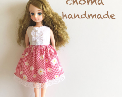 リカちゃん 服 ワンピース 花柄 ぴんく その他人形 CHOMA 通販
