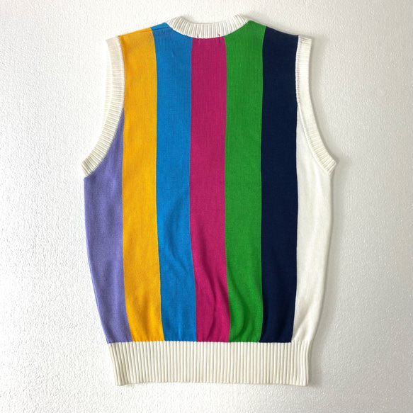 Rainbow vest(secondhand clothing) 2枚目の画像