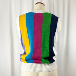 Rainbow vest(secondhand clothing) 7枚目の画像