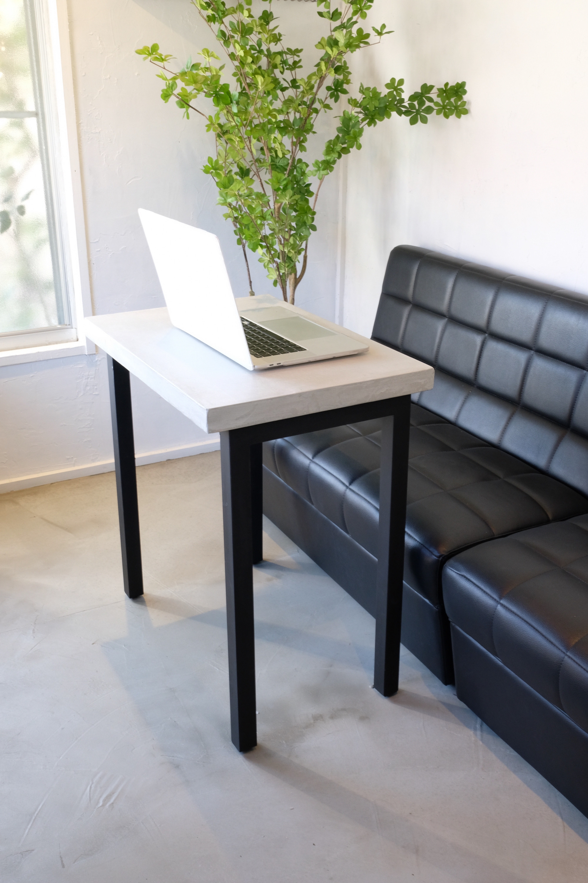 モルタル×アイアンネストテーブル　(大)