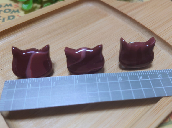 猫型チョコレートピンバッジ 6枚目の画像