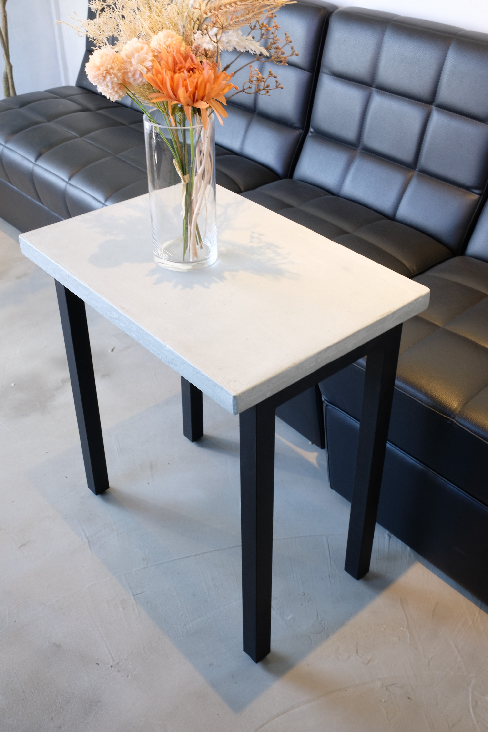 モルタル×アイアンネストテーブル　(中) 27,000円