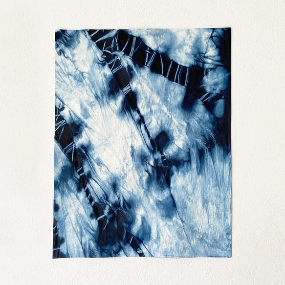 鹿皮 x 靛藍染色 [原皮/A3 尺寸 (420mm x 297mm)] 第1張的照片
