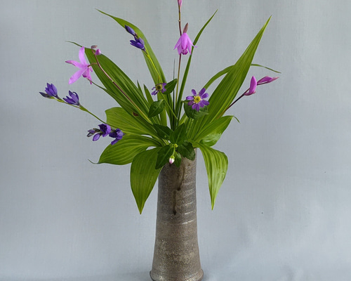 ★焼締め★ 花入れ 花入れ 焼締め 薪窯 【商品番号：00183】 一輪挿し・花瓶・花器