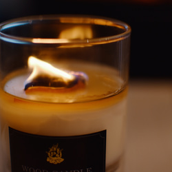 焚き火キャンドル　“wood candle FIRE”  癒しの時間 5枚目の画像