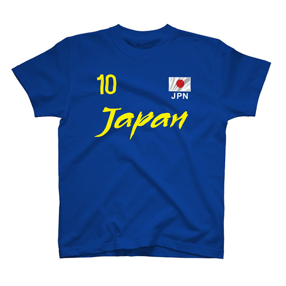 胸番号を選べる 日本 ジャパン サッカー Tシャツ Football Japan Tshirt 3枚目の画像