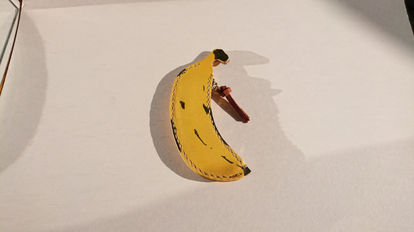 アート風バナナの銭入れ 2枚目の画像