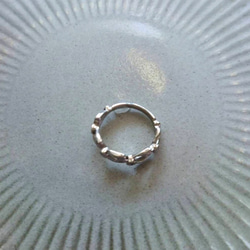 【お取り置き中】Pt900 やどりぎのリング  ダイヤモンドリング1点もの 再販なし  プラチナリング ミルグレイン 6枚目の画像