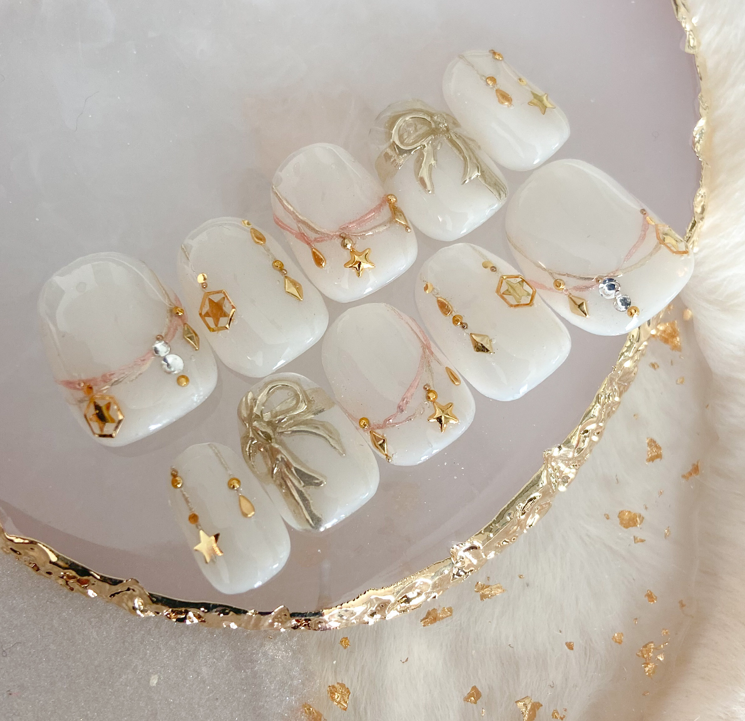 bia♡ ネイルチップ販売様 リクエスト 2点 まとめ商品 ネイルチップ ゼブラ柄 ギャルネイル y2kネイル つけ爪 子供用