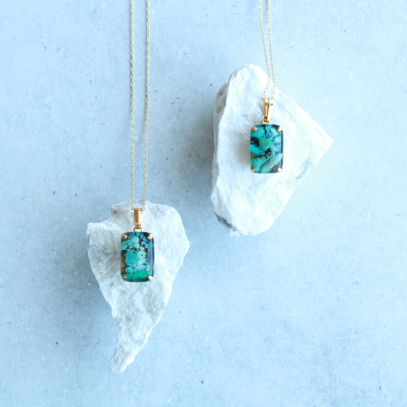 gemstone jewelry ターコイズのネックレス　 10枚目の画像