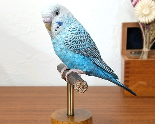 まりも様❤セキセイインコ ねこ オリジナル 怖い オブジェ♡