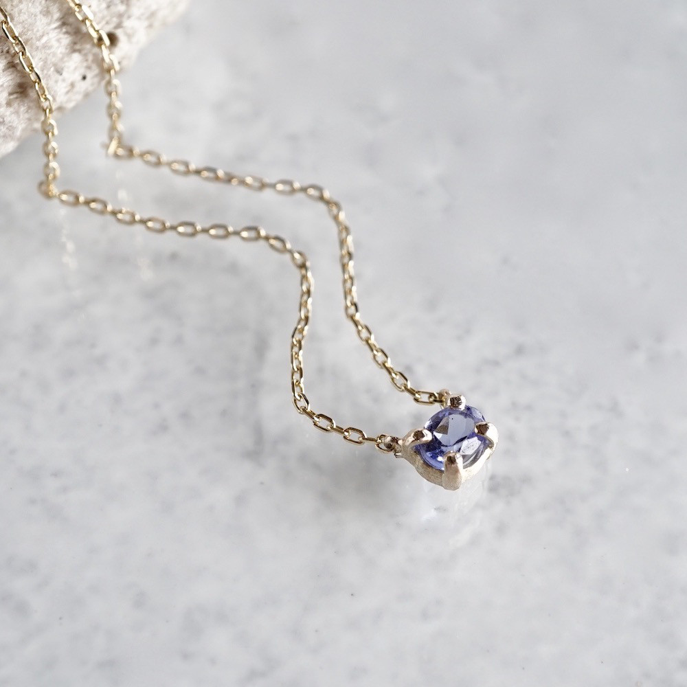 [December] Tanzanite oval necklace [P109K10(TZ)]