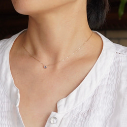 [December] Tanzanite oval necklace [P109K10(TZ)] 2枚目の画像