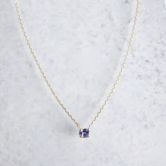 [December] Tanzanite oval necklace [P109K10(TZ)] 4枚目の画像