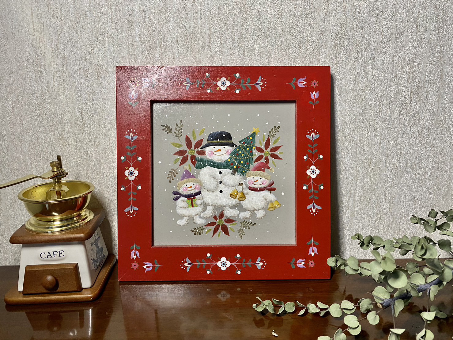 ローズマリングのクリスマス(生徒作品) | トールペイント え・と