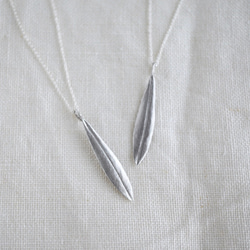 Olive leaf necklace [P072SV] 4枚目の画像