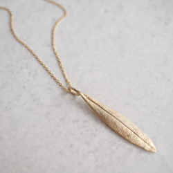 Olive leaf necklace [P072SV] 6枚目の画像