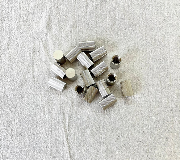 真鍮ローレットナット・Ⅿ12ｘｐ1.25　シフトノブ用　５個セット 1枚目の画像