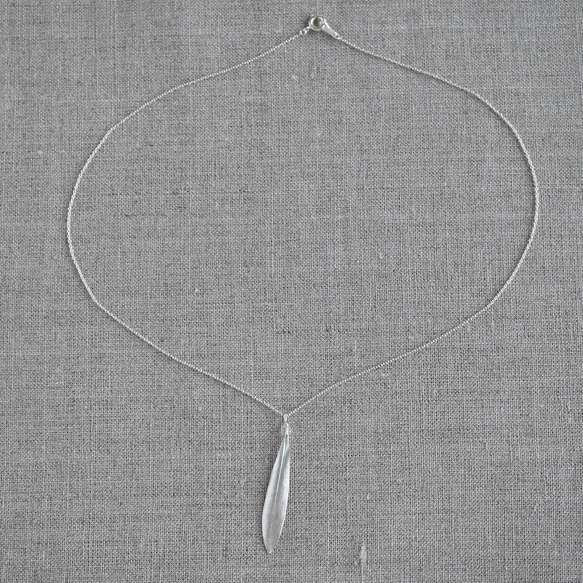 Olive leaf necklace [P072SV(ST)] 6枚目の画像