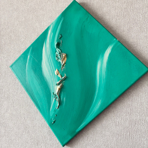 現代アート 約30×30㎝ 大きめ モダン 絵画 原画 抽象画 アートパネル