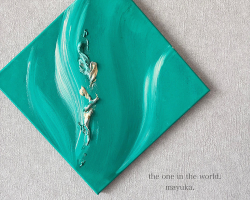 現代アート 約30×30㎝ 大きめ モダン 絵画 原画 抽象画 アートパネル