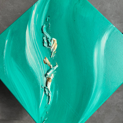 現代アート 約30×30㎝ 大きめ モダン 絵画 原画 抽象画 アートパネル