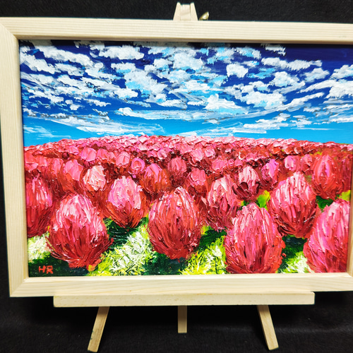 油絵 絵画 森ボックス 油絵 森の川ボックス 絵画 HR 通販 11663859｜Creema(クリーマ)
