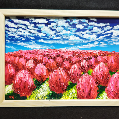 油絵 絵画 【コキアの森】 油絵 絵画 【コキアの森】 絵画 HR 通販 15024612｜Creema