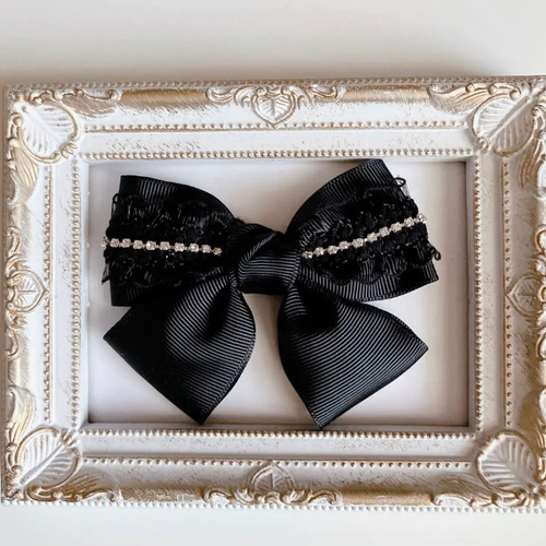 確認　ヘアゴム　ヘアリボン　1163　バレリーナ　バレエ　ブラック 確認 ヘアゴム ヘアリボン 1163 バレリーナ バレエ ブラック