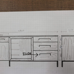 WIDE!WIDE! KITCHEN CABINET180/ KCC-02 12枚目の画像