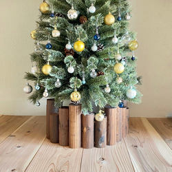 クリスマスツリー 高さ約18cm16cm 足隠し 足元隠し　キズ防止フェルトシール 5枚目の画像