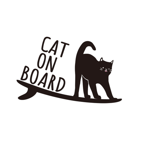 半袖Tシャツ猫ちゃん サーフィンキャット cat かわいいネコが波乗り