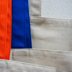 持ち手カラーが選べる綿麻キャンバスのトートバッグ｜エコバッグ｜【送料無料】 14枚目の画像