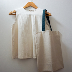 持ち手カラーが選べる綿麻キャンバスのトートバッグ｜エコバッグ｜【送料無料】 7枚目の画像