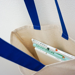 持ち手カラーが選べる綿麻キャンバスのトートバッグ｜エコバッグ｜【送料無料】 10枚目の画像