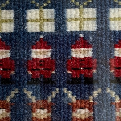 手織り クリスマス フレーム プレゼント サンタ 絵織り その他