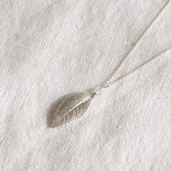 Elm leaf stone necklace (small) [P082SV(ST)] 1枚目の画像