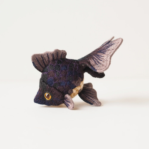立体刺繍オブジェ】手毬金魚 リュウキンモデル「宵‐yoi」 その他