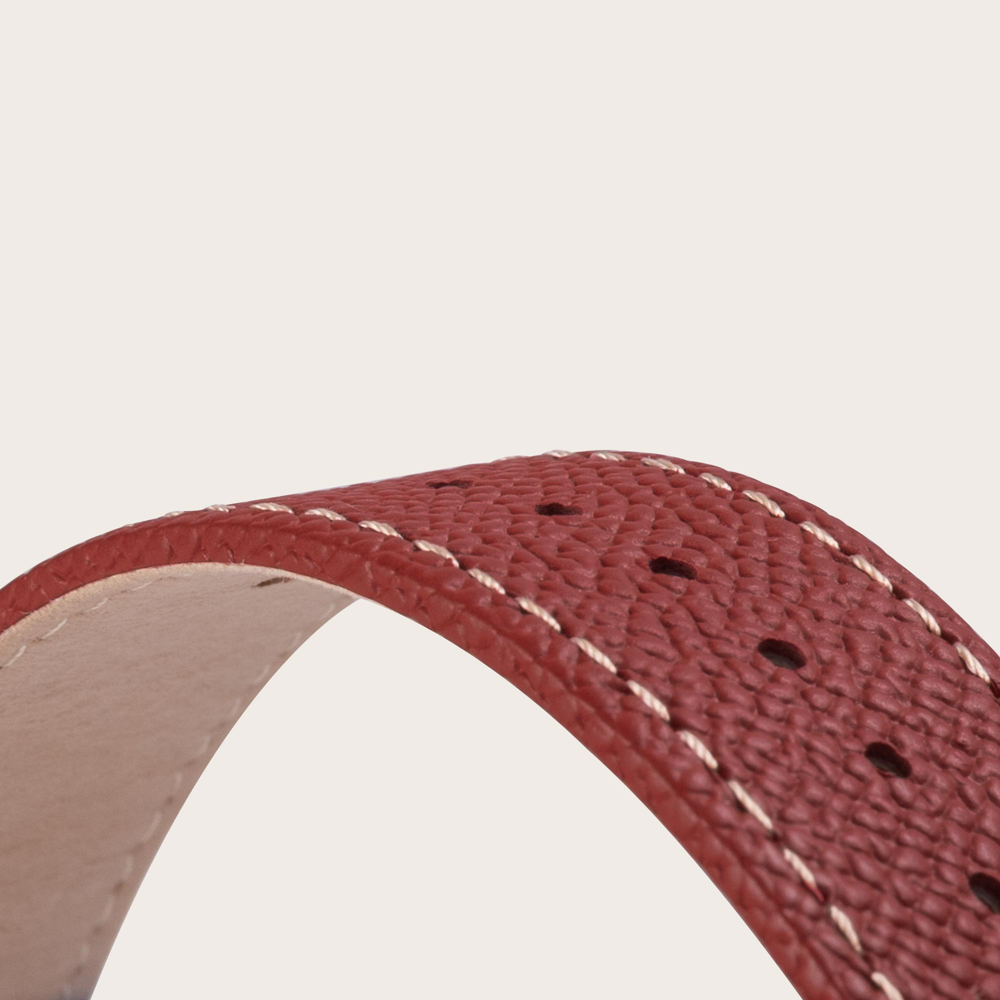 Apple Watch ヨーロピアンエンボスレザーバンド ブラック【Black】N01