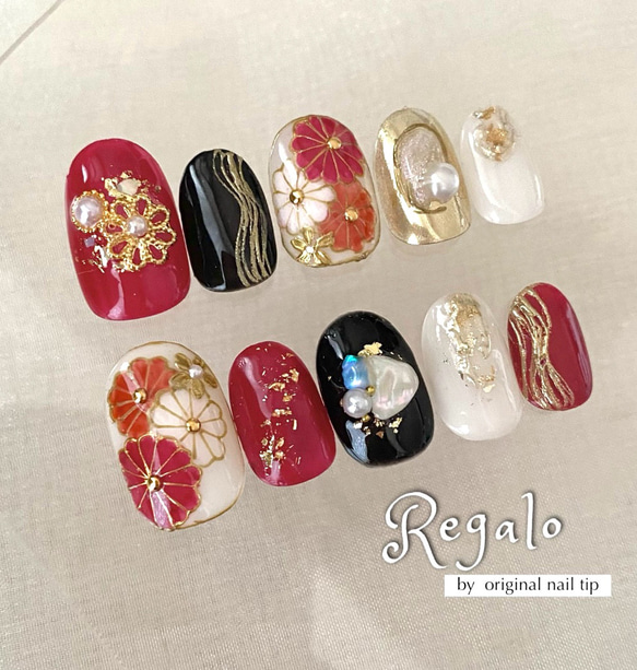 優しいお花のネイルチップ 成人式ネイルチップ 和装 七五三 お詣り 和柄ネイル 749542743.286223-2-1024x1024.jpeg